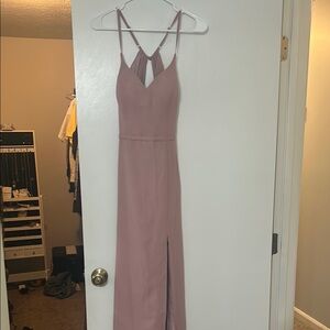 Azazie Dusty Rose Sleeveless Dress